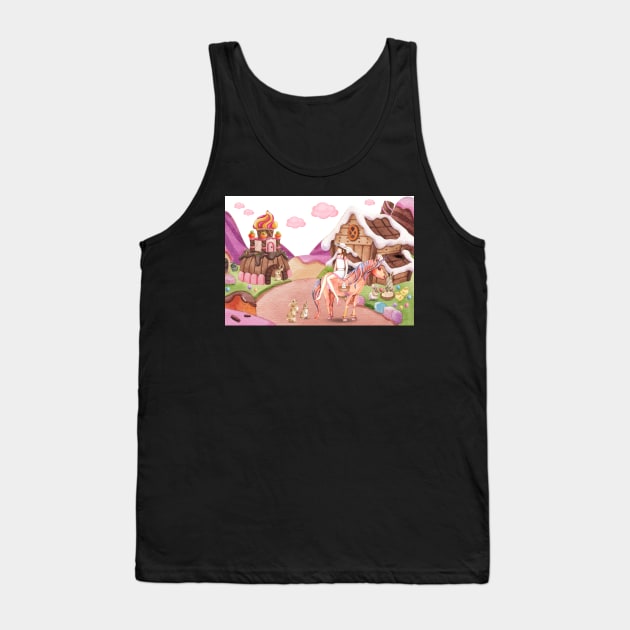 Easter Dreams in Candyland Tank Top by DaffodilArts